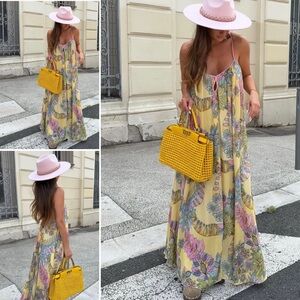 ZARA FLORAL PRINT DRESS ZW COLLECTION